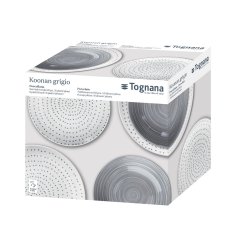 Tognana 18-delni set krožnikov Koonan / siva / porcelan