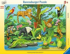 Ravensburger Vložek Živali iz deževnega gozda 11 kosov