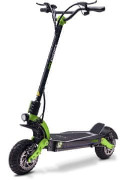 MS ENERGY x10 električni skiro, 25,4 cm, 2x1000W, do 75km, LED, zložljiv, polnilna baterija, regenerativno polnjenje, črno zelen