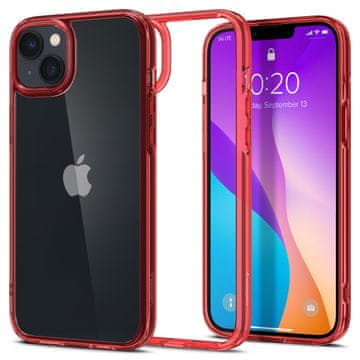 Spigen Ovitek za telefon Ultra Hybrid, prozoren/rdeč, iPhone 14 Plus