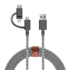 Native Union Belt Universal Cable (USB-C – Lighting/USB-C) 1.5m, zebra