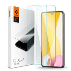 Spigen Zaščitno steklo Slim 2 paketa, Xiaomi 12 Lite