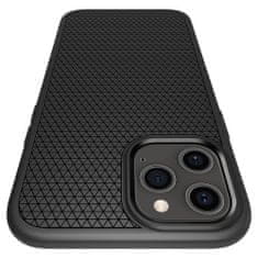 Spigen Ovitek za telefon, Liquid Air, črn, iPhone 12/Pro