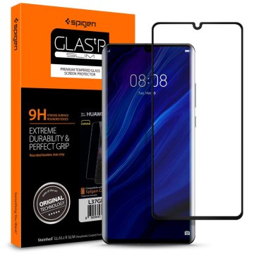Spigen Glas. Curved, black - Huawei P30 Pro