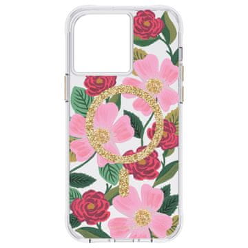 Ovitek za telefon Mate Rifle Paper Rose Garden MagSafe, cvetlični motiv, iPhone 14 Pro Max