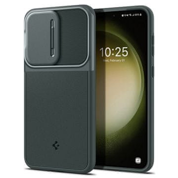Spigen Ovitek za telefon Optik Armor, zelen, Samsung Galaxy S23