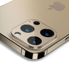 Spigen Optik 2 Pack, gold - iPhone 13 Pro/13 Pro Max