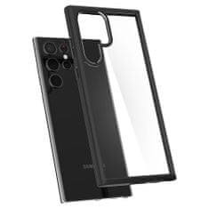 Spigen Ovitek za telefon Ultra Hybrid, črn, Samsung Galaxy S22 Ultra