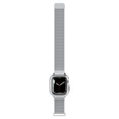 Spigen Zaščitni pokrov za pametno uro Metal Fit Pro, srebrn, za Apple Watch 8/7 45 mm