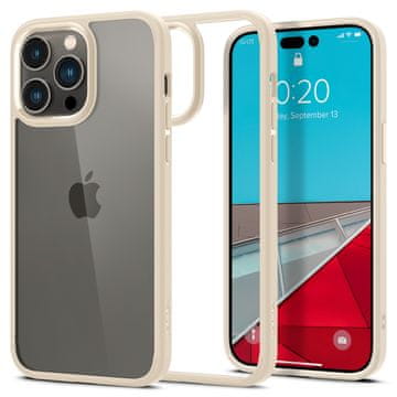 Spigen Ovitek za telefon Ultra Hybrid, peščeno bež, iPhone 14 Pro