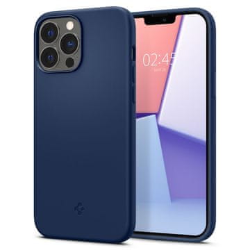 Spigen Ovitek za telefon, silikonski, mornarsko moder, iPhone 13 Pro
