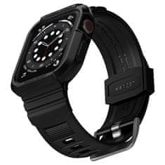 Spigen Zaščitni pokrov za pametno uro Rugged Armor Pro, črn, za Apple Watch 8/7 (41 mm)/SE 2022/6/SE/5/4 (40 mm)