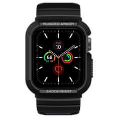 Spigen Zaščitni pokrov za pametno uro Rugged Armor Pro, črn, za Apple Watch 8/7 (41 mm)/SE 2022/6/SE/5/4 (40 mm)