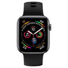 Spigen Pas za uro, silikonski, črn, za Apple Watch Ultra 49mm/8/7 45mm/SE 2022/6/SE/5/4 44mm/3/2/1 42mm