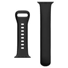 Spigen Pas za uro, silikonski, črn, za Apple Watch Ultra 49mm/8/7 45mm/SE 2022/6/SE/5/4 44mm/3/2/1 42mm