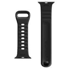 Spigen Pas za uro, silikonski, črn, za Apple Watch Ultra 49mm/8/7 45mm/SE 2022/6/SE/5/4 44mm/3/2/1 42mm