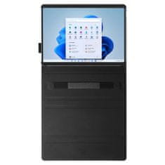 Spigen Ovitek za prenosni računalnik s podstavkom Folio, črn, Microsoft Surface Pro 9/8