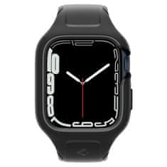 Spigen Zaščitni pokrov za pametno uro Liquid Air Pro, črn, za Apple Watch 8/7 41 mm