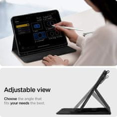 Spigen Ovitek za tablični računalnik Liquid Air Folio, črn, iPad Air 10,9" (2022/2020)