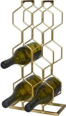 EXCELLENT Kovinsko stojalo za vino 8 steklenic zlato KO-C37880420