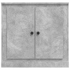 Vidaxl Komoda betonsko siva 70x35,5x67,5 cm inženirski les