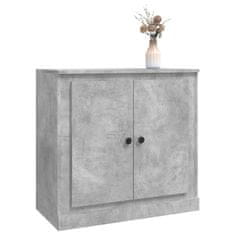 Vidaxl Komoda betonsko siva 70x35,5x67,5 cm inženirski les