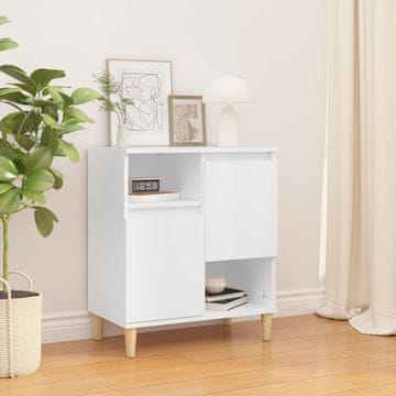Vidaxl vidaXL Predalnik, bel, 60x35x70 cm, material na osnovi lesa