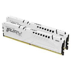 Kingston FURY Beast White/DDR5/32GB/6000MHz/CL40/2x16GB/bela