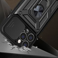MG Hybrid Armor Camshield ovitek za iPhone 14 Pro Max, črna