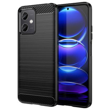 MG Carbon ovitek za Xiaomi Poco X5 5G / Redmi Note 12 5G, črna