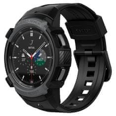 Spigen Zaščitni pokrov za pametno uro Rugged Armor Pro, siv, Samsung Galaxy Watch4 Classic 46 mm