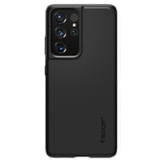 Spigen Ovitek za telefon Thin Fit, črn, Galaxy S21 Ultra