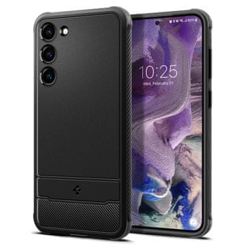 Spigen Ovitek za mobilni telefon Rugged Armor, črn, Samsung Galaxy S23