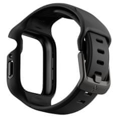 Spigen Zaščitni pokrov za pametno uro Liquid Air Pro, črn, za Apple Watch 8/7 45 mm