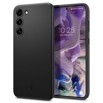 Spigen Ovitek za telefon Thin Fit, črn, Samsung Galaxy S23