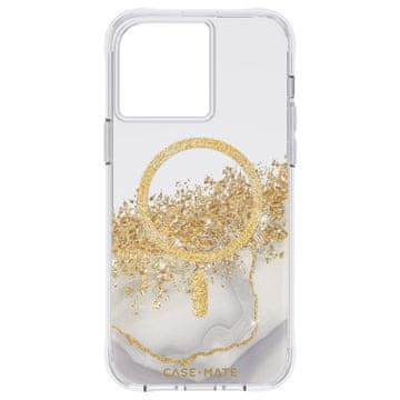 Ovitek za telefon Mate Karat Marble MagSafe, videz marmorja/bleščice, iPhone 14 Pro Max