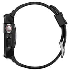 Spigen Zaščitni pokrov za pametno uro Rugged Armor Pro, črn, za Apple Watch 8/7 (45 mm)/SE 2022/6/SE/5/4 (44 mm)