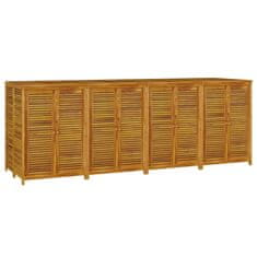 Vidaxl Vrtna škatla za shranjevanje 280x87x104 cm trden akacijev les