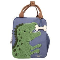 Dino World Nahrbtnik-torba , Modri, zeleni plišasti T-Rex