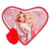 Vrhunski model peresnice v obliki srca, Roza, z vzorcem srčkov in bleščicami, Fergie + Candy