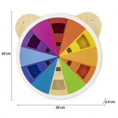 Viga Toys Lesena deska za mešanje barv s certifikatom FSC