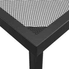 Vidaxl Vrtna miza antracitna 100x100x72 cm jeklena mreža
