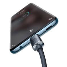 BASEUS Crystal Shine kabel USB-C na USB-C, 100 W, 2 m (črn)