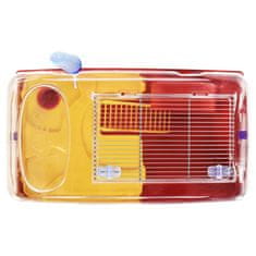 Vidaxl Kletka za hrčke rdeča 57x33x26 cm polipropilen