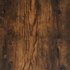 Greatstore Omara s predali dimljeni hrast 89x39x184,5 cm inženirski les