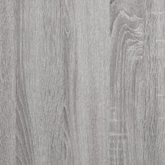 Greatstore Konzolna mizica siva sonoma 75x30,5x75 cm inženirski les