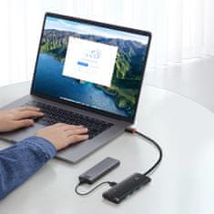 BASEUS WKQX030301 USB Hub Lite, 4 vhodi USB-C na USB 3.0, 25 cm, črn (RDOUH036)