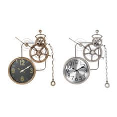 DKD Home Decor Stenska ura DKD Home Decor Gears Crystal Iron 50 x 7 x 62 cm (2 enoti)
