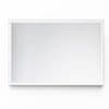 tulup.si Okrasno pravokotno ogledalo bel MDF okvir 70x50 cm