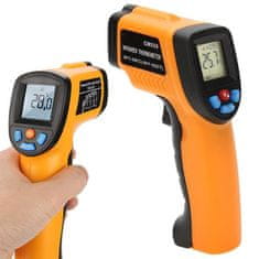 Verkgroup Baterijski digitalni laserski termometer z LCD do 550°C